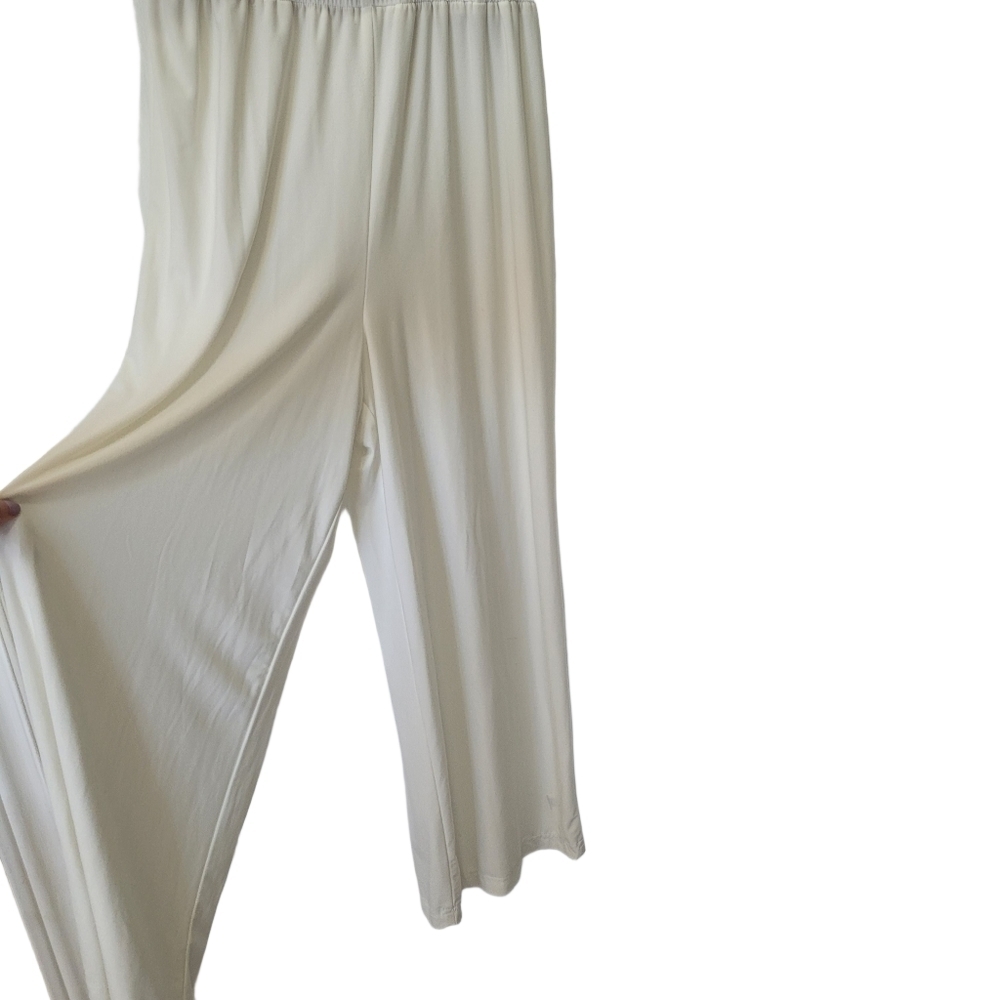 Emma & Michele Crochet Jumpsuit Romper White Wide Leg Small - Picture 8 of 16